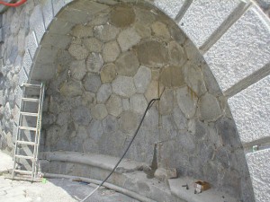 cementová injektáž na pražské náplavce